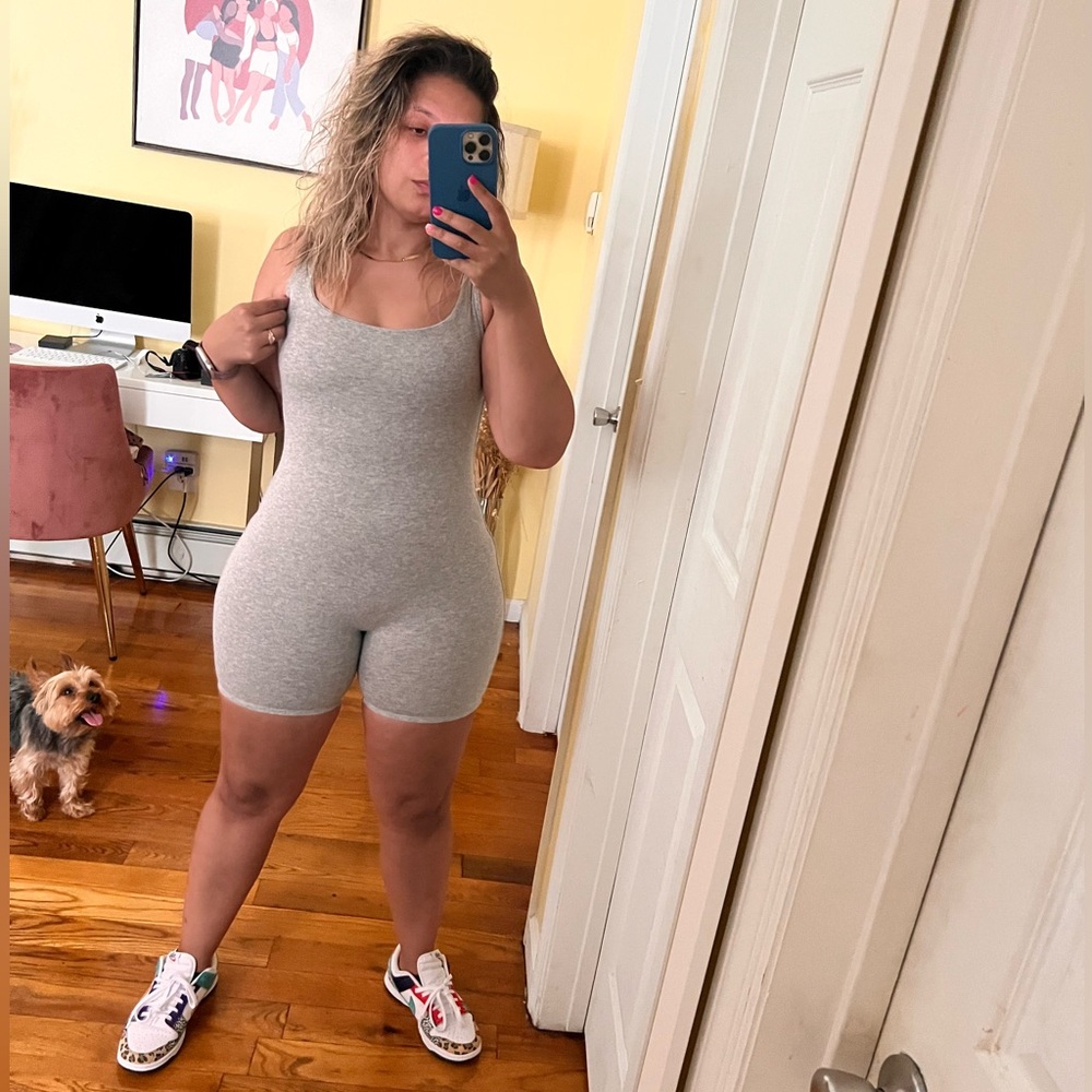 Naked Wardrobe NW Scooped Tank Romper